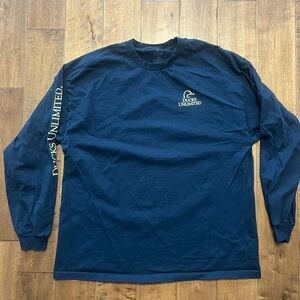 Ducks Unlimited Duck Hunting Calls Graphic Long Sleeve Tee T shirt XXL